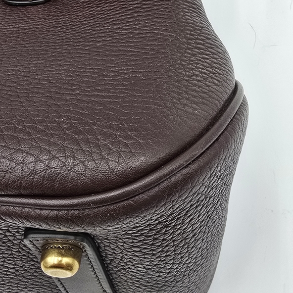 💥HTF💥Coach 1941 Glovetanned Pebble Leather Cass Hobo Bag, Oak - Picture 6 of 16